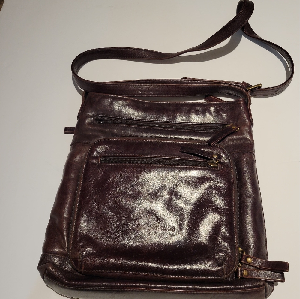 Ferra Giacomo Leather Shoulder Bag -‎ Vintage